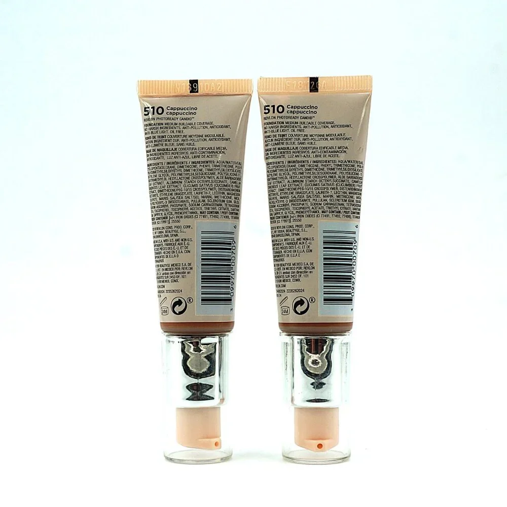 Revlon PhotoReady‎ Candid Foundation 510 Cappuccino Lot 2 NEW